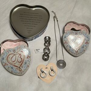 Brighton jewelry set. Necklace, earrings and bracelet.